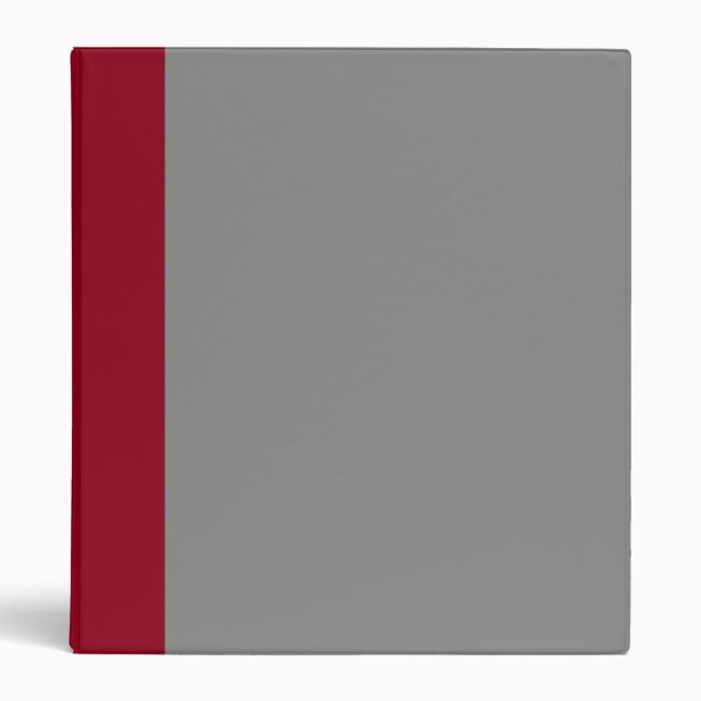Burgendy and Grey Binder (Front)