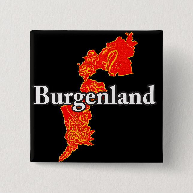 Burgenland 2 Inch Square Button (Front)