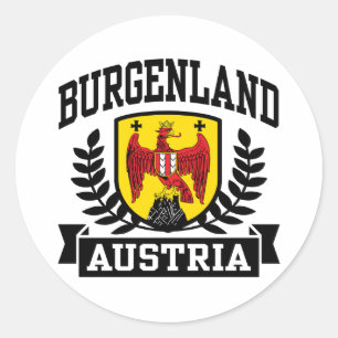 Burgenland Austria Classic Round Sticker