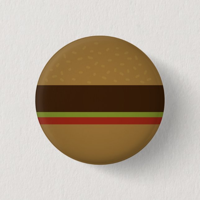 Burger 1 Inch Round Button (Front)
