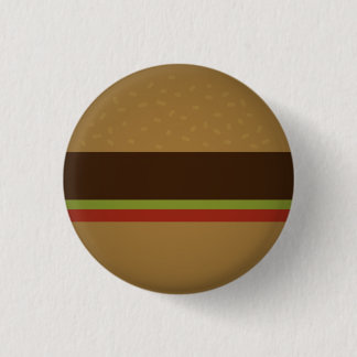 Burger 1 Inch Round Button