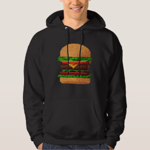 Burger 8 bit Retro Pixel ByteGrilled Cheeseburger  Hoodie