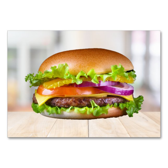 Burger ABA Tact Labelling Flashcard | Picture Card (Front)