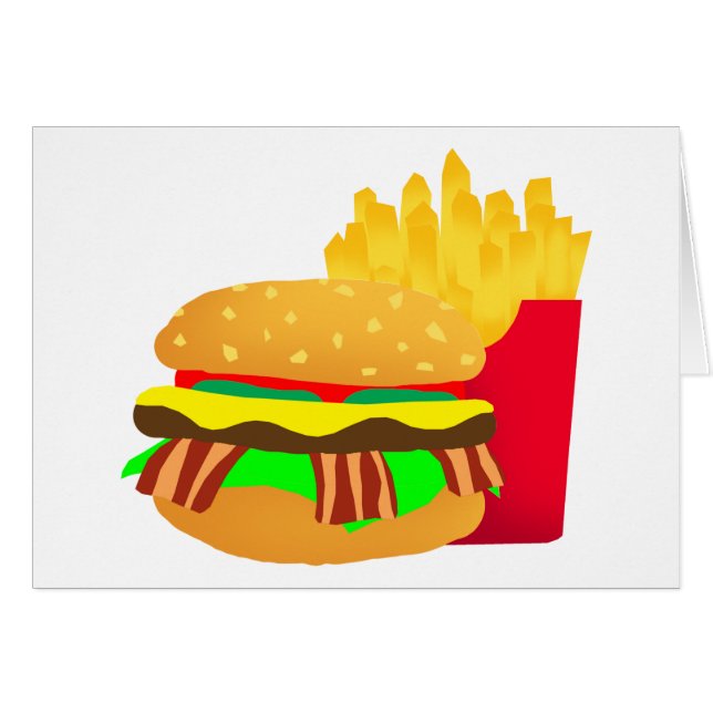 Burger and Fries (Front Horizontal)