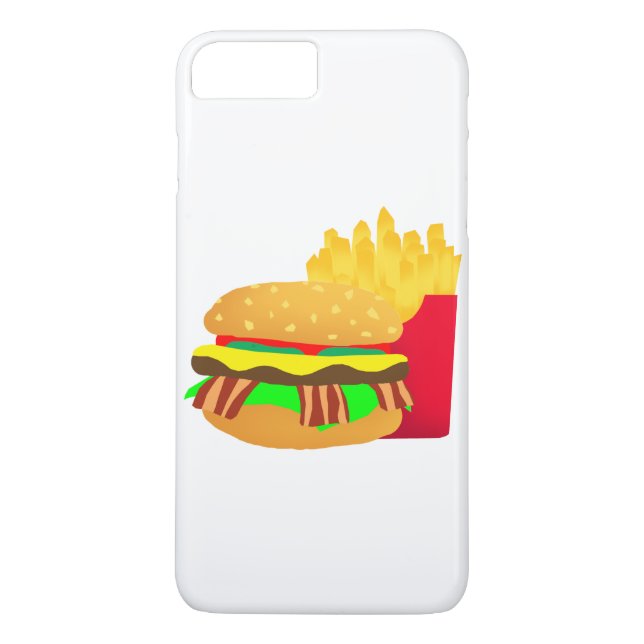 Burger and Fries Case-Mate iPhone Case (Back)