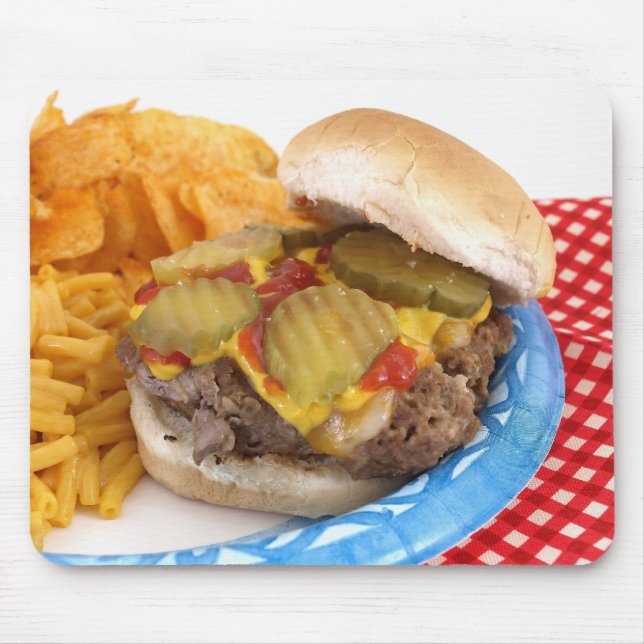 Burger and Sides Mouse Pad (Front)