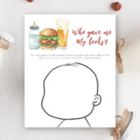 Burger baby shower - Who gave me My looks?