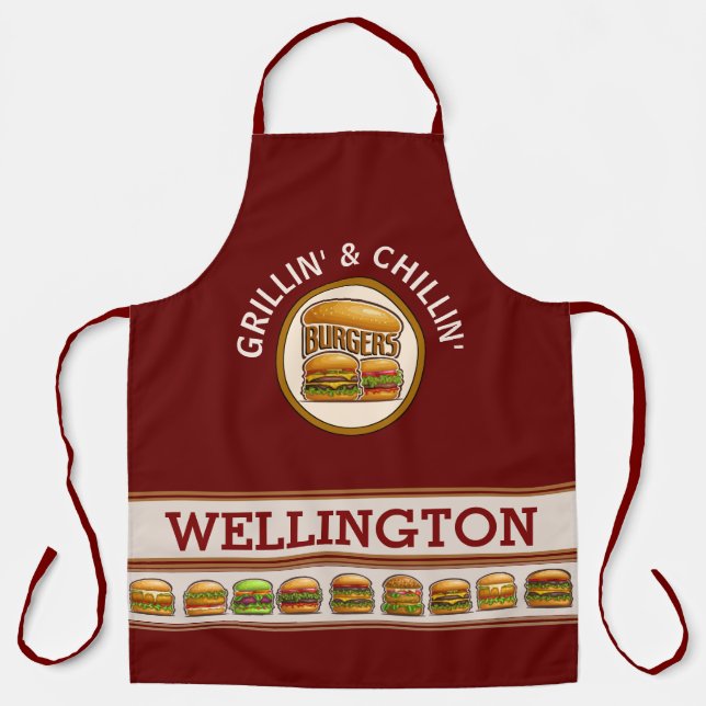 Burger Boss All-Over Print Apron (Front)