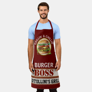 Burger Boss All-Over Print Apron