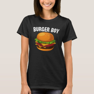 Burger Boy Hamburger Fast Food Foodie T-Shirt