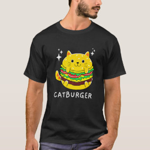 Burger Cat Foodie T-Shirt