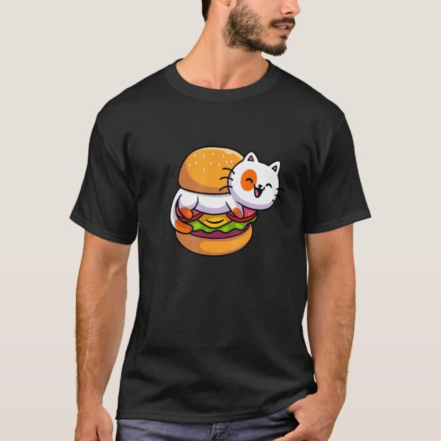 Burger cheeseburgers hamburger fast food snacks ba T-Shirt (Front)