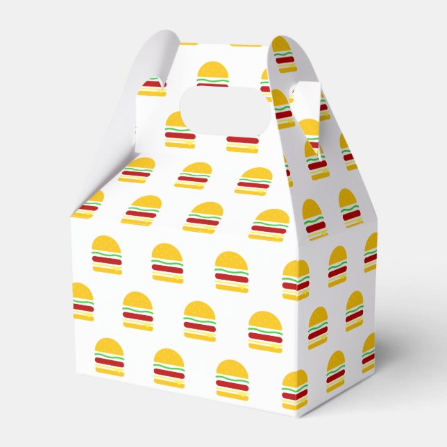 Burger Clipart  Favor Box (Front Side)