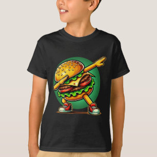 Burger Dabbing Dancing Funny Burger Hamburger Food T-Shirt