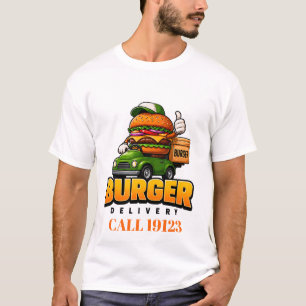 🍔 Burger Delivery Driver Team Uniform Apparel 🚚 T-Shirt