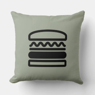 Burger Dreams Throw Pillow