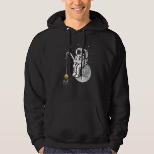 Burger Fishing Fisher Astronaut Planets Cheeseburg Hoodie