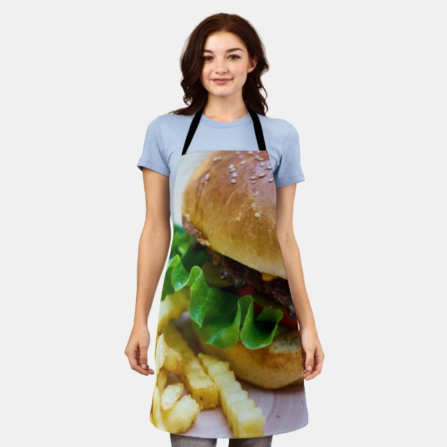 Burger & Fries Apron (Worn)