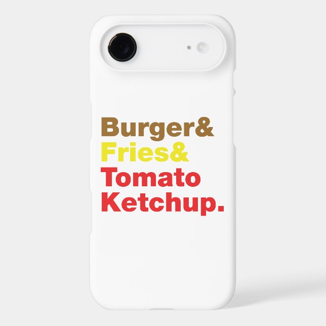 Burger & Fries & Tomato Ketchup. (Back)