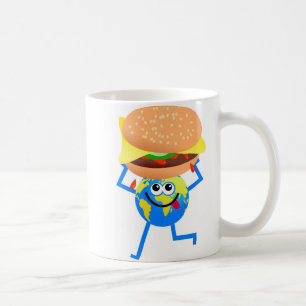 Burger Globe Coffee Mug