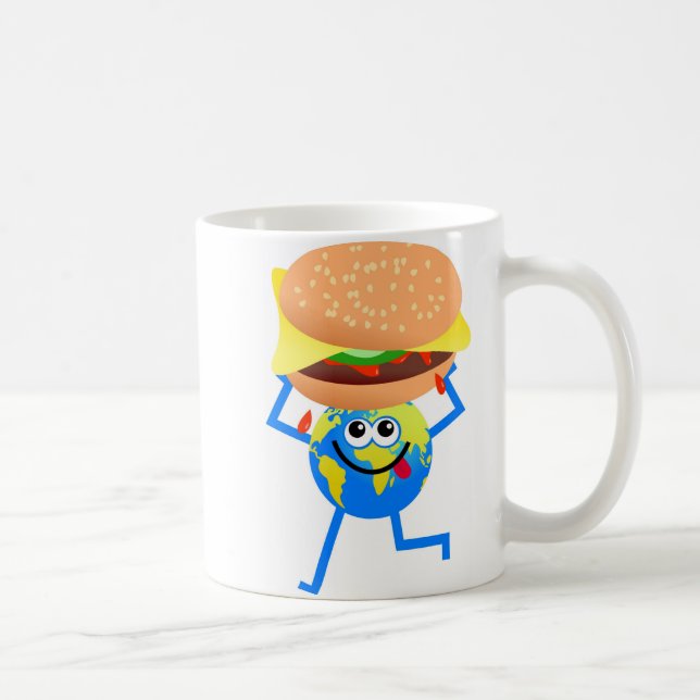 Burger Globe Coffee Mug (Right)