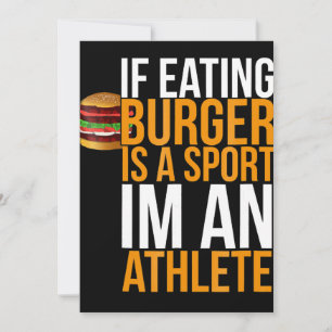 Burger Hamburger BBQ Humour Funny Pun Gift Idea Holiday Card