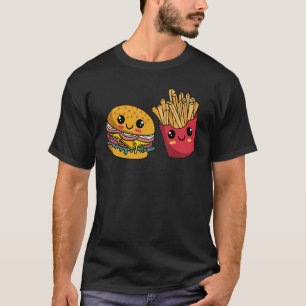 Burger Hamburger French Fries Fast Food T-Shirt