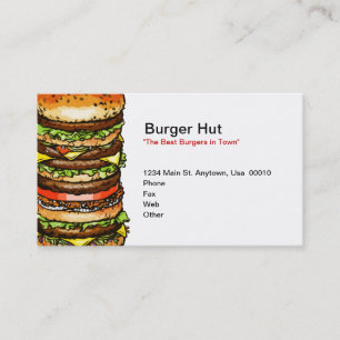 Burger Hut Business Card
