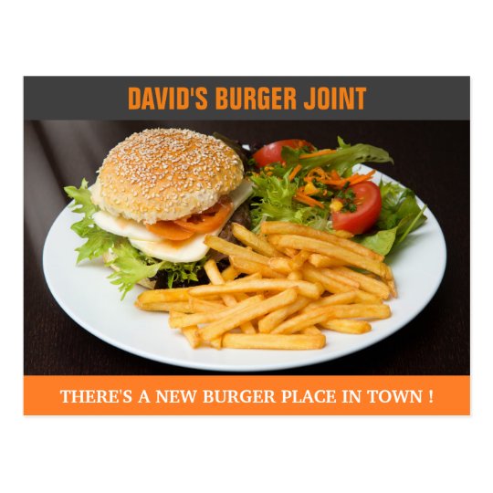 Burger Joint Opening | Now Open | Direct Mail Postcard