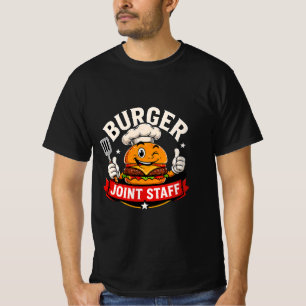 🍔 Burger Joint Staff Restaurant Team Crew 👨‍🍳 T-Shirt
