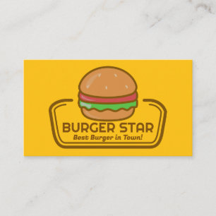 Burger Logo   Restaurant Business Card