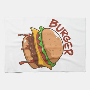 Burger Lovers Kitchen Towel