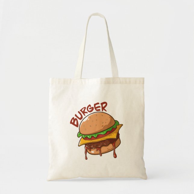 Burger Lovers Tote Bag (Front)