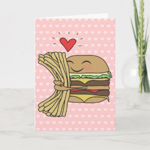 Burger Loves Fries Card