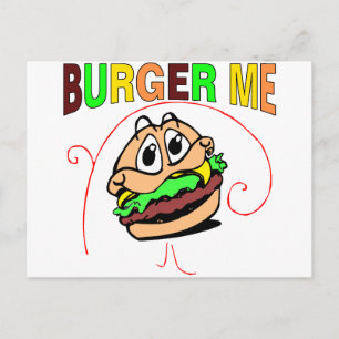 Burger Me Postcard