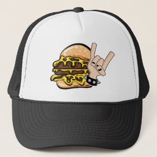 Burger Metal Trucker Hat