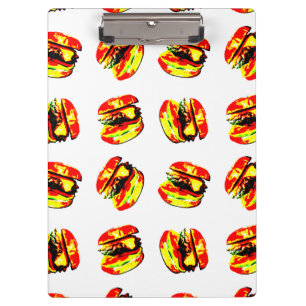 Burger Pattern Clipboard