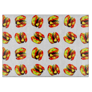 Burger Pattern Cutting Board