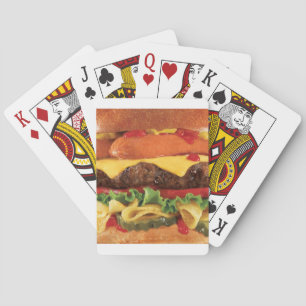 burger playing cards