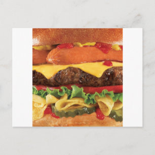 burger postcard