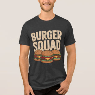 Burger Squad T-Shirt Tri-Blend Shirt