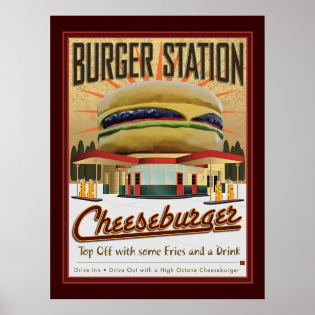 Burger Station-Poster Poster (Front)