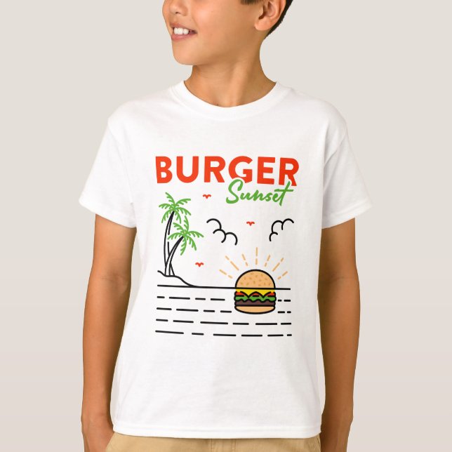 Burger Sunset T-Shirt (Front)