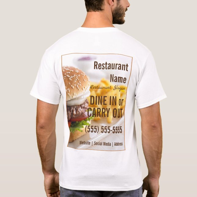 Burger T-Shirt (Back)
