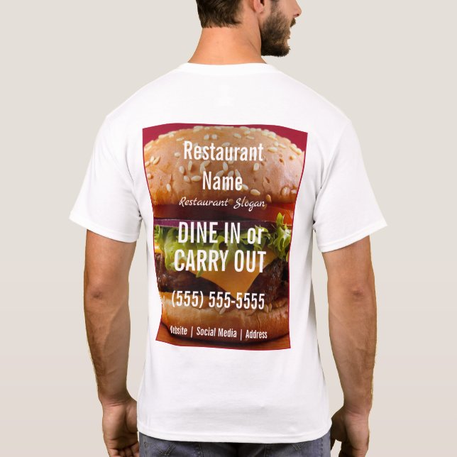 Burger T-Shirt (Back)