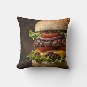Burger  throw pillow