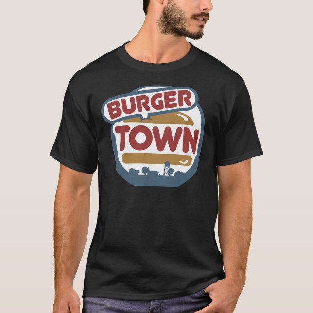 Burger Town Essential T-Shirt (Devant)