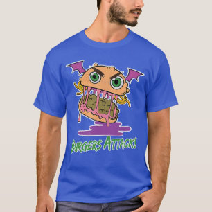 Burgers Attack I Hamburger Zombie Food Kawaii fami T-Shirt