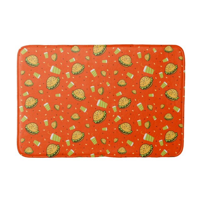 Burgers pattern bath mat (Front)