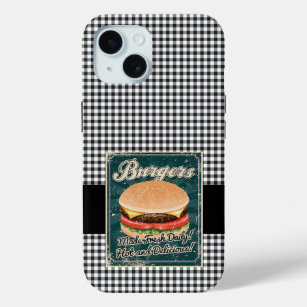 Burgers Retro iPhone 15 Case